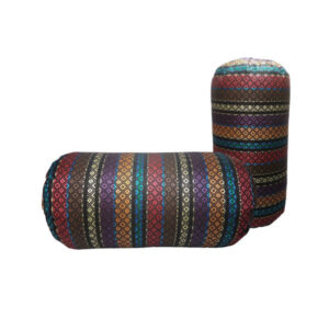 Cilindervormige Rolkussens – Gestreept Jajim Rood (Set van 2)