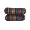 Cilindervormige Rolkussens – Gestreept Jajim Rood (Set van 2)