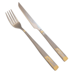 RVS Mes & Vork Set – 12-delig – Model Achaemenes