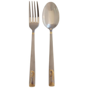 RVS Lepel & Vork Set – 12-delig – Model Achaemenes