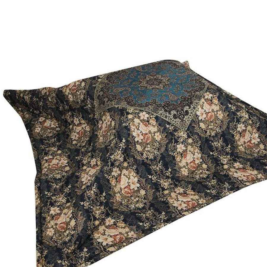 Dubbel Perzisch Korsi Quilt – Model Darlin Navy Blauw