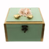 Houten Geschenkdoos met Artistiek Patroon – Bloemen & Vogels