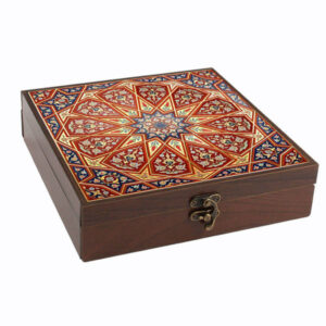 Majnoon Thema Houten Thee Opbergdoos – Perzische Kist Organizer