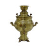 Perzische Koperen Samovar – Decoratieve Houtskool Theemaker met Bloemmotieven, 6 Liter