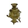Perzische Koperen Samovar – Decoratieve Houtskool Theemaker met Bloemmotieven, 6 Liter