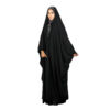Borduurde zwarte chador uit Iran – Elegante volledige abaya (Goldooz)