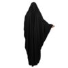 Borduurde zwarte chador uit Iran – Elegante volledige abaya (Goldooz)