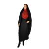 Exclusieve zwarte islamitische chador – Volledig bedekkende overhead-abaya