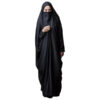 Klassieke zwarte chador uit Iran – Traditionele lange overhead-hoofddoek