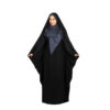 Hosna zwarte abaya-chador – Traditionele lange overhead-hijab