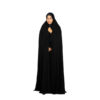Nastaran zwarte moslim chador – Lange overhead-abayamantel