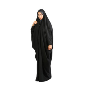 Islamitische Arabische Zwarte Chador Abaya Hijab voor Vrouwen en Bidden – Sadafi