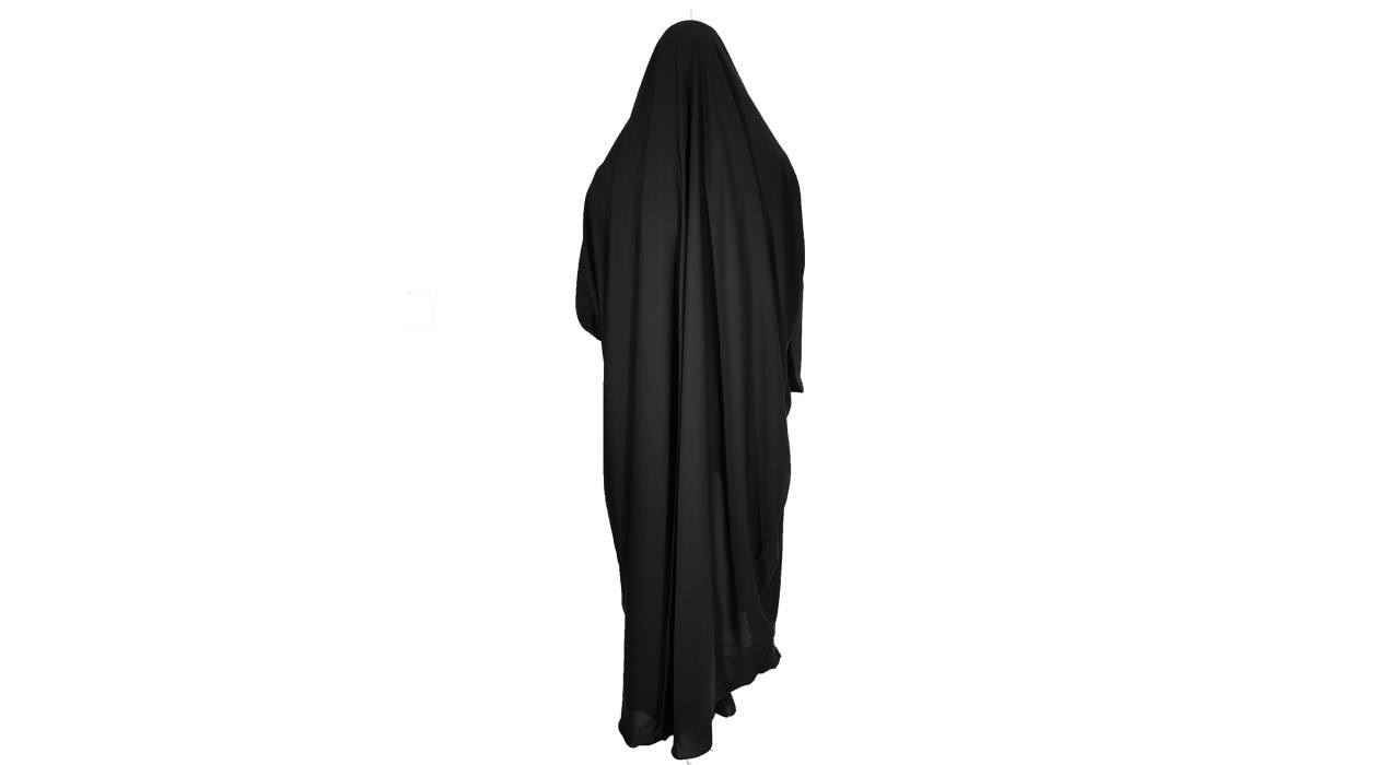 Hadis klassieke zwarte overhead-chador – Lang islamitisch gewaad