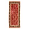 Handgeknoopt Perzisch Tabriz Loper (Mahi / Herati Patroon) - Rode Zijde & Wol