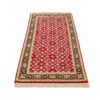Handgeknoopt Perzisch Tabriz Loper (Mahi / Herati Patroon) - Rode Zijde & Wol