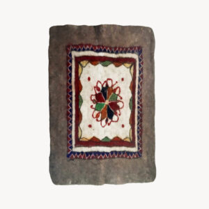 Perzisch Vilt Vloerkleed Tb301 — 100% Natuurlijke Wol — Wit
