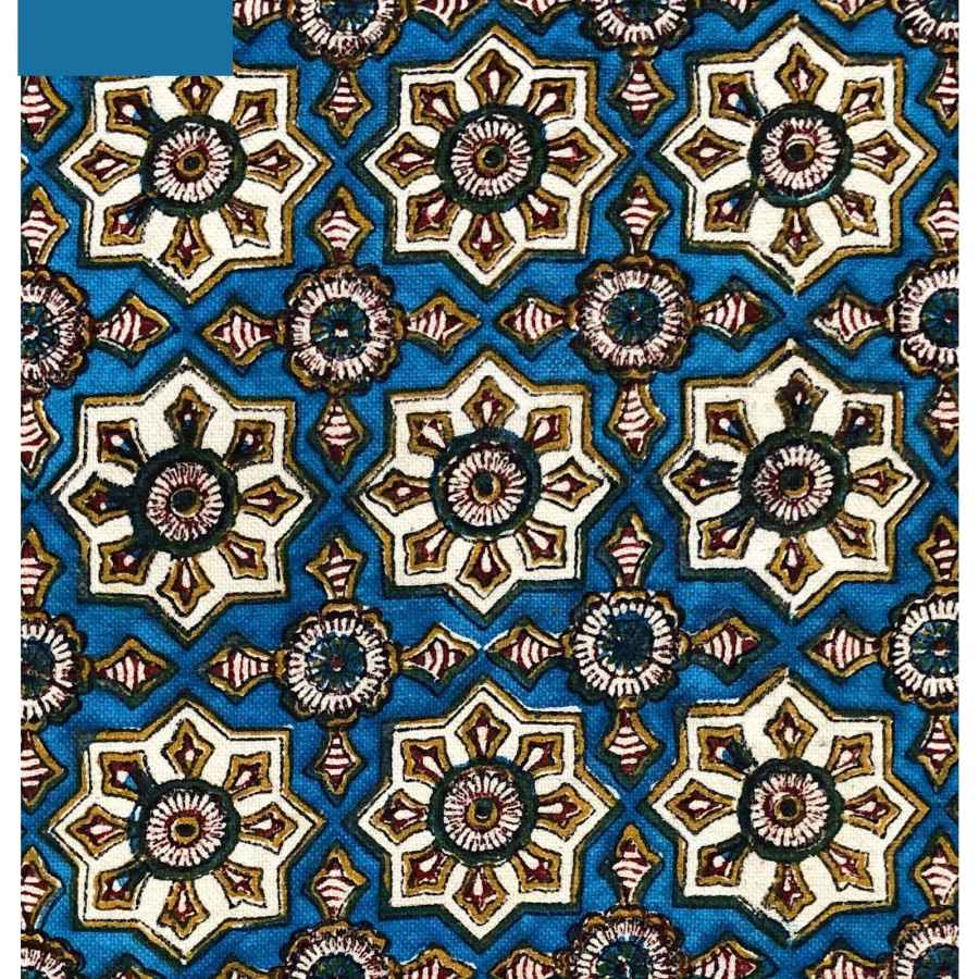 Iraanse Tafelkleed: Isfahan Traditionele Kalamkari Blokdruk Hasiri