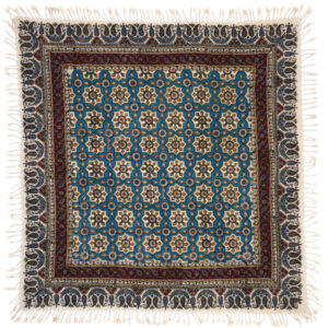 Iraanse Tafelkleed: Isfahan Traditionele Kalamkari Blokdruk Hasiri