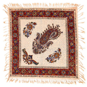 Iraanse Tafelkleed: Isfahan Traditionele Kalamkari Blokdruk Majnooni