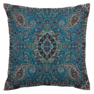 Perzische Termeh Kussenhoes – Kaveh Blauw Paisley