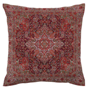 Perzische Termeh Kussenhoes – Rode Koning Paisley Design