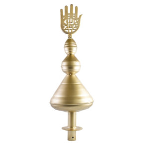 Islamitische Metalen Hamsa – De Hand van Fatima & Qibla Symbool