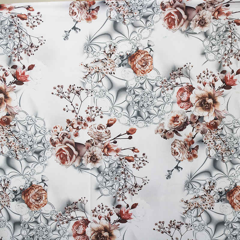 Klassieke moslim chador met print – Lange hijab-gewaad voor dames