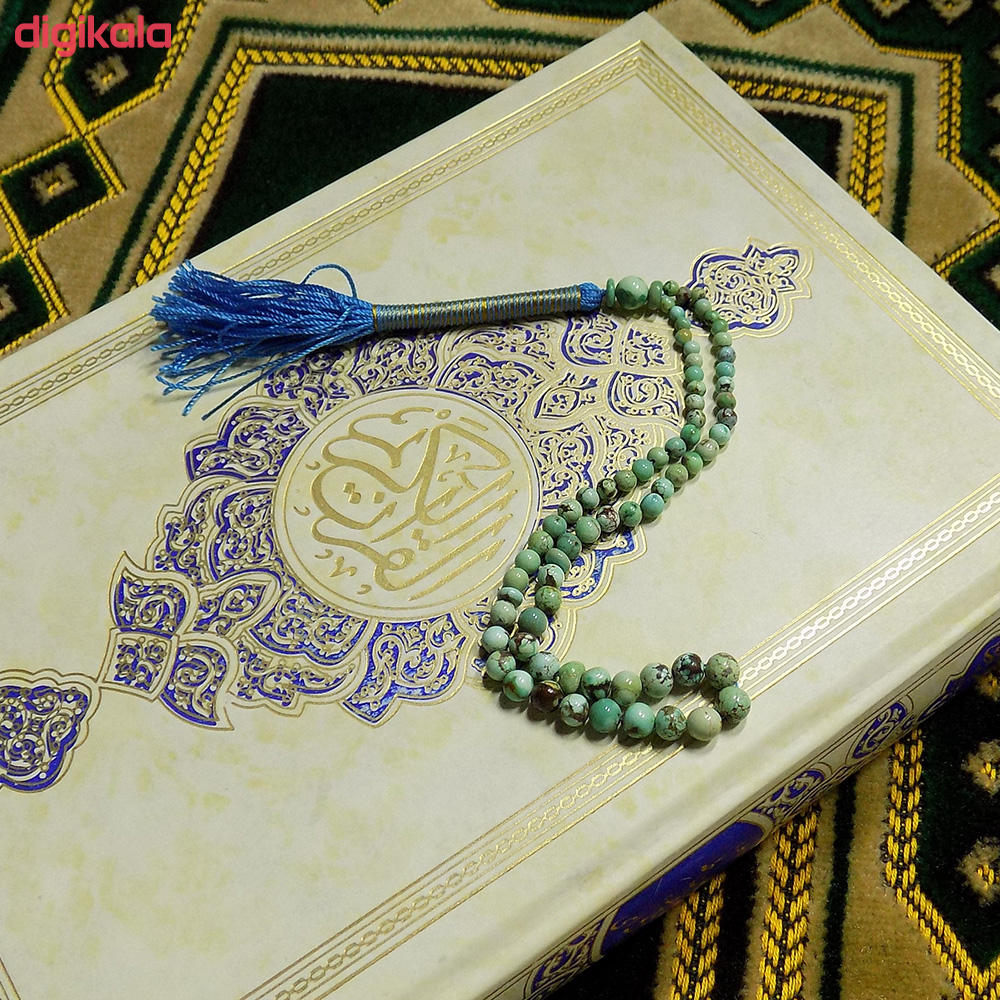 Perzische Neyshabur Turquoise Rozenkrans: Gebed 66 Kralen Handgemaakte Tasbih