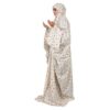 Islamitische Namaz Chador met Mouwen voor Vrouwen, Ideaal voor Bidden – Wit