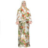 Islamitische Namaz Chador voor Vrouwen – Ideaal voor Bidden, Orange Flowers