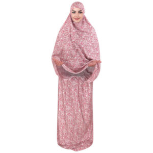 Islamitische Namaz Chador voor Vrouwen – Ideaal voor Bidden, Pink Flowers
