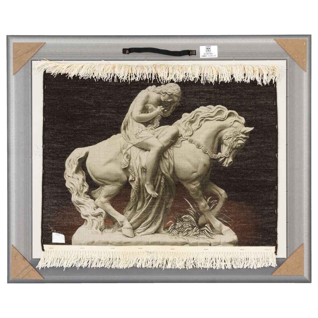 Handgeknoopt Perzisch Picturaal Tapijt uit Tabriz – Lady Godiva in reliëf