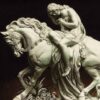 Handgeknoopt Perzisch Picturaal Tapijt uit Tabriz – Lady Godiva in reliëf