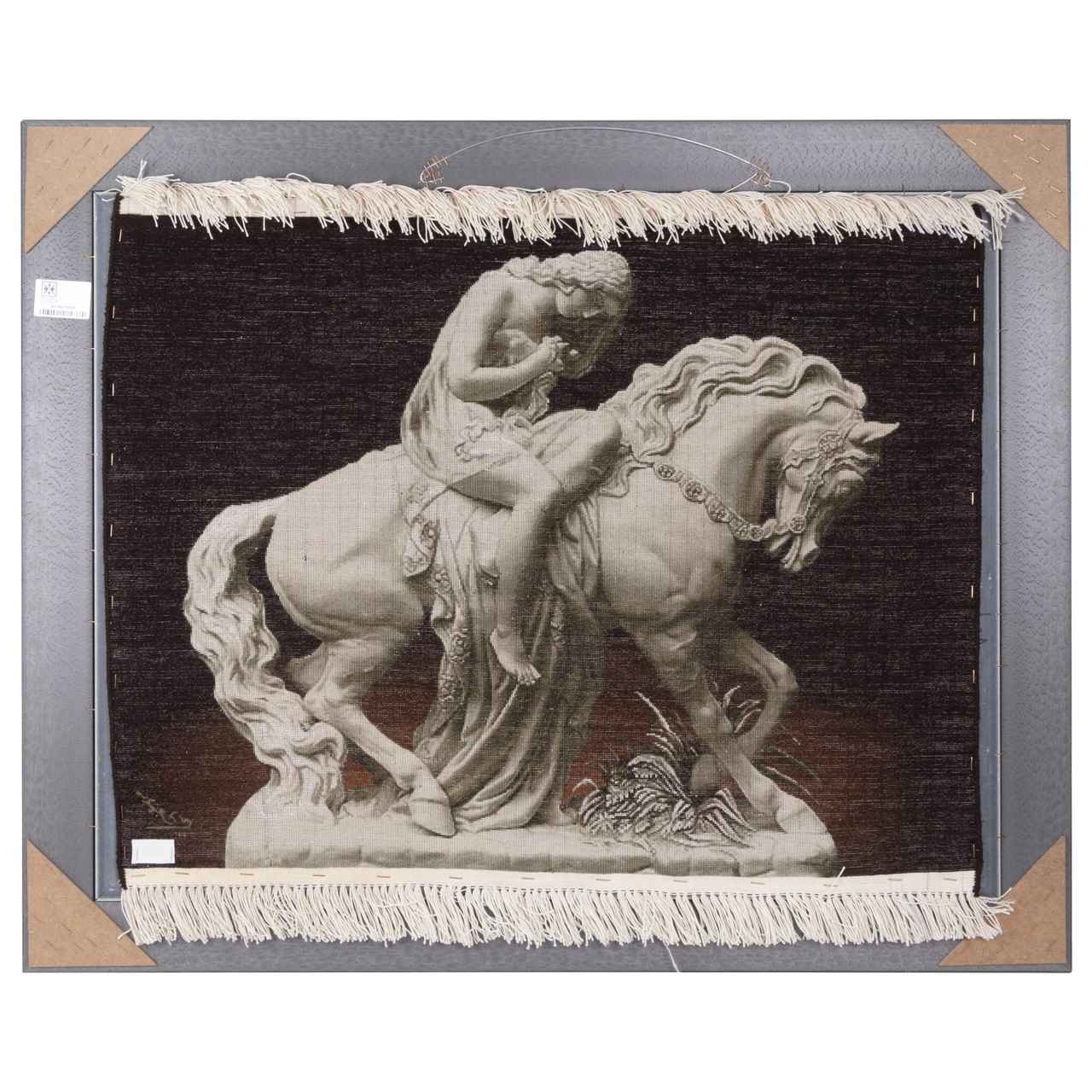 Handgeknoopt Perzisch Picturaal Tapijt uit Tabriz – Lady Godiva in reliëf