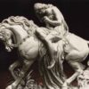 Handgeknoopt Perzisch Picturaal Tapijt uit Tabriz – Lady Godiva in reliëf