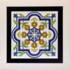 Decoratieve Perzische Ingelijste Keramische Tegel – Tahmour
