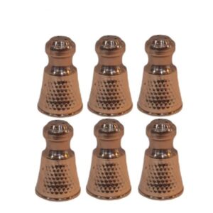Koperen Zout- & Pepermolens – Pine – Set van 6