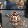 Perzische Koperen Theepot – Handgemaakt en Gehamerd Az02