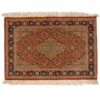 Handgeknoopt Perzisch Tabriz Messi Tapijt (Geometrisch Medaillon) - Bruine Wol