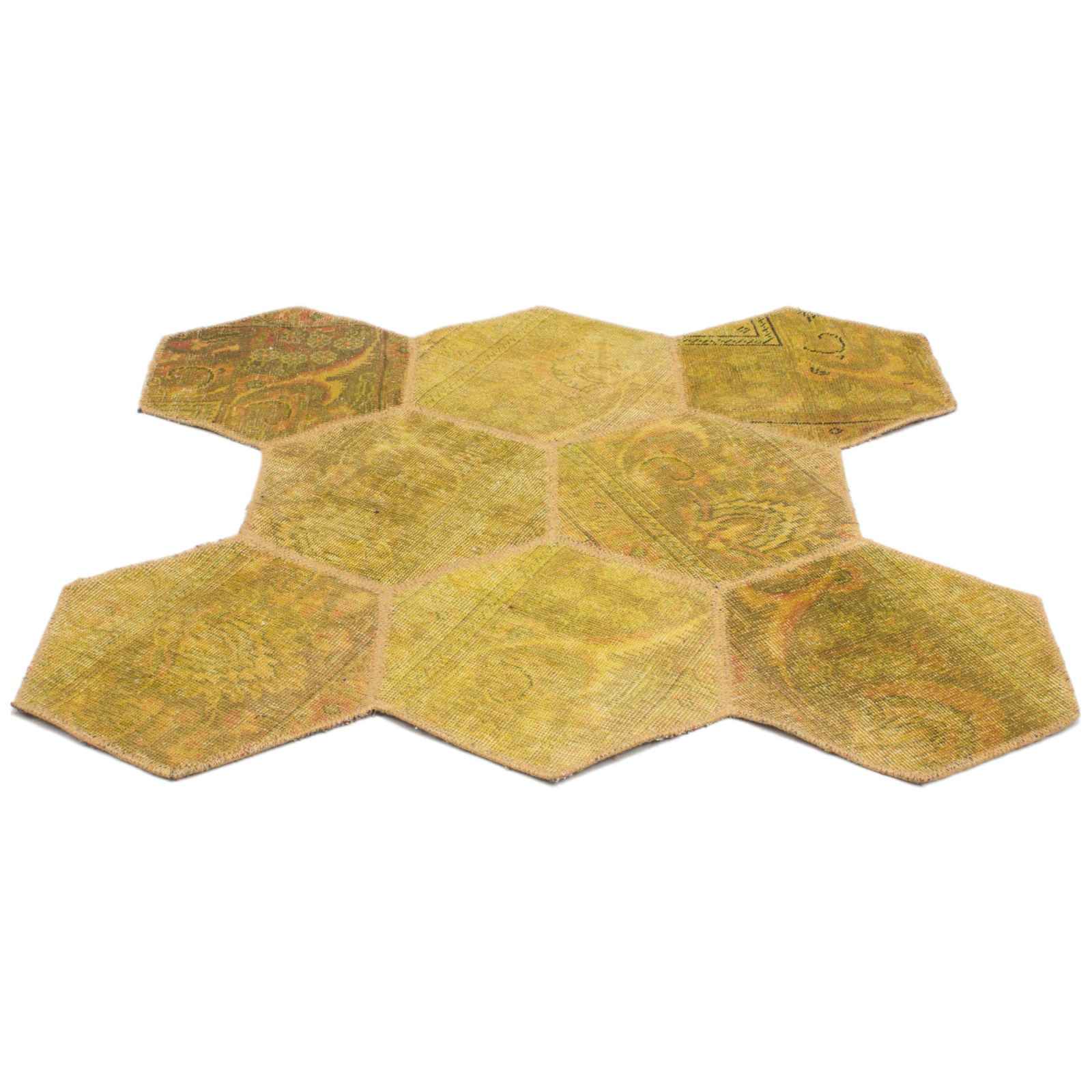 Vintage Patchwork Tapijt Beehive – Modern Abstract