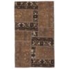 Vintage Patchwork Tapijt Browni – Geometrisch Wol