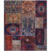 Vintage Patchwork Tapijt Haris – Vierkant Geometrisch