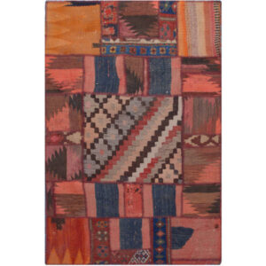Perzisch Patchwork Kilim Tapijt Handgeweven Milani