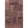 Vintage Perzisch Handgeknoopt Patchwork Tapijt Sarvi