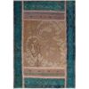 Vintage Patchwork Tapijt Blauw – Geometrisch Wol