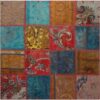 Vintage Perzisch Handgeknoopt Patchwork Tapijt Sara