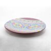 Decoratief Aardewerk Bord Handgeschilderd Regenboogkleur & Geometrisch