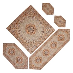 Luxe Termeh Tafelkleed Set – 5-delig – Paisley Narges