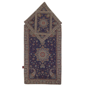 Luxe Perzisch Termeh Gebedskleed – Navy Blauw – Paisley Sajada