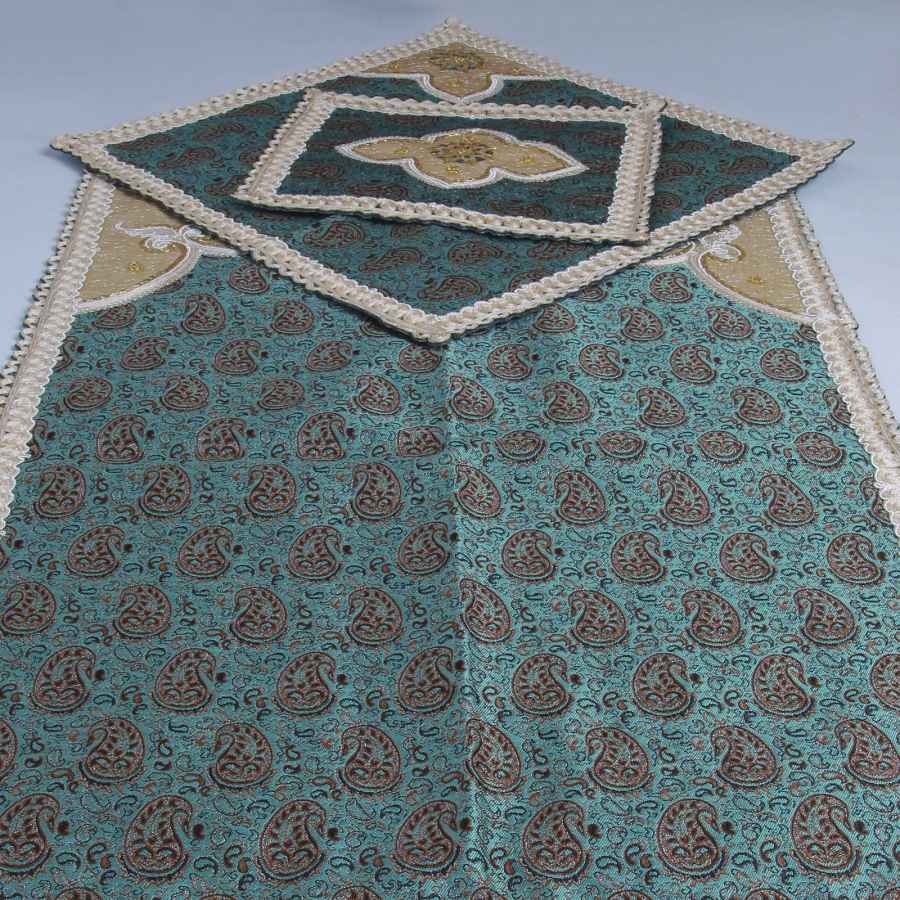 Perzisch Termeh Gebedskleed – Luxe Groen Paisley Sajada